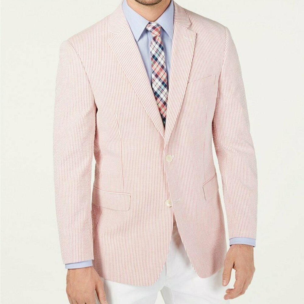 TH Flex Stretch Seersucker Stripe Sport Coat